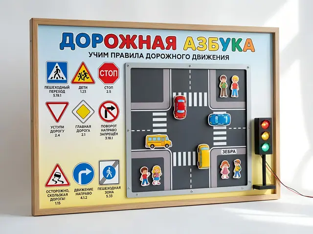 С-033 · Стенд «Безопасность дорожного движения» для школы и детсада