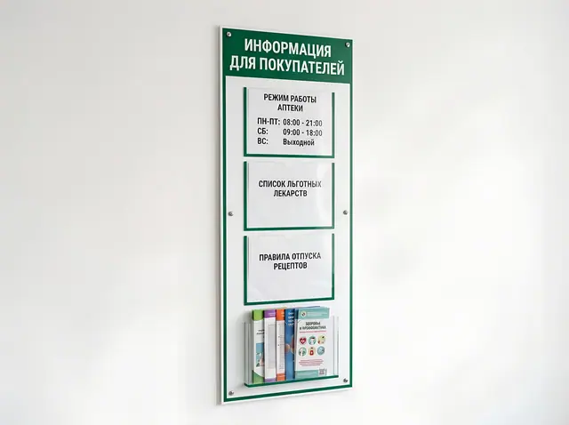 С-046 · Информационный стенд для аптеки