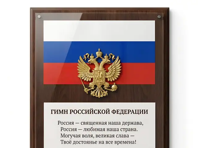С-038 · Стенд с государственной символикой