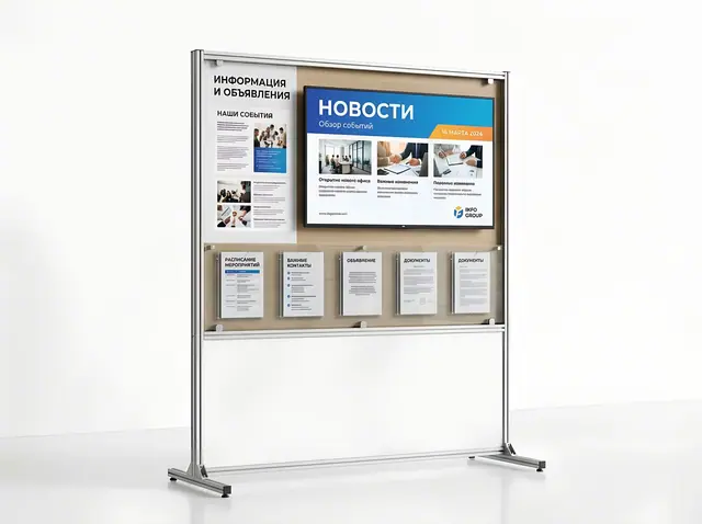 С-051 · Комбинированный стенд с экраном