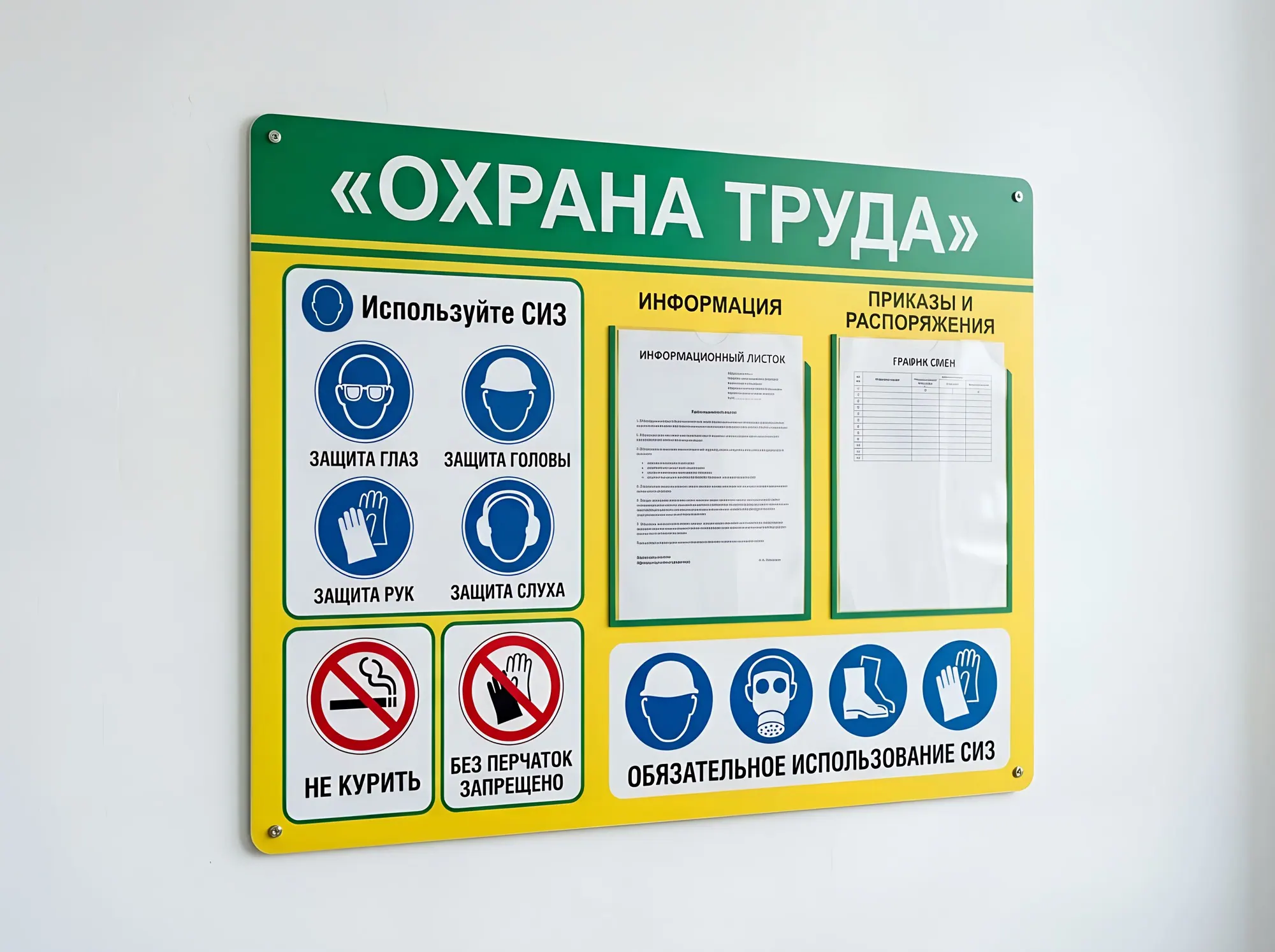 Стенд «Тематические стенды: охрана труда, ГО и ЧС, пожарная безопасность» по охране труда, С-006