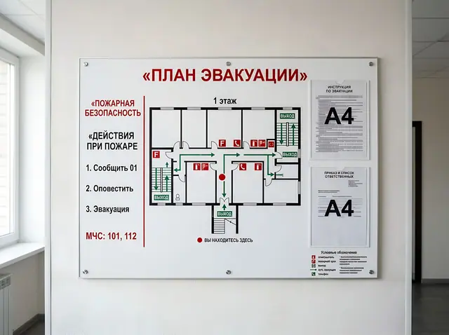 Э-006 · Информационный стенд «План эвакуации»