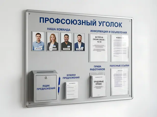 С-052 · Стенд профсоюзной организации