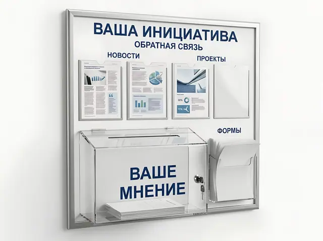 С-057 · Стенд с ящиком для предложений и обращений