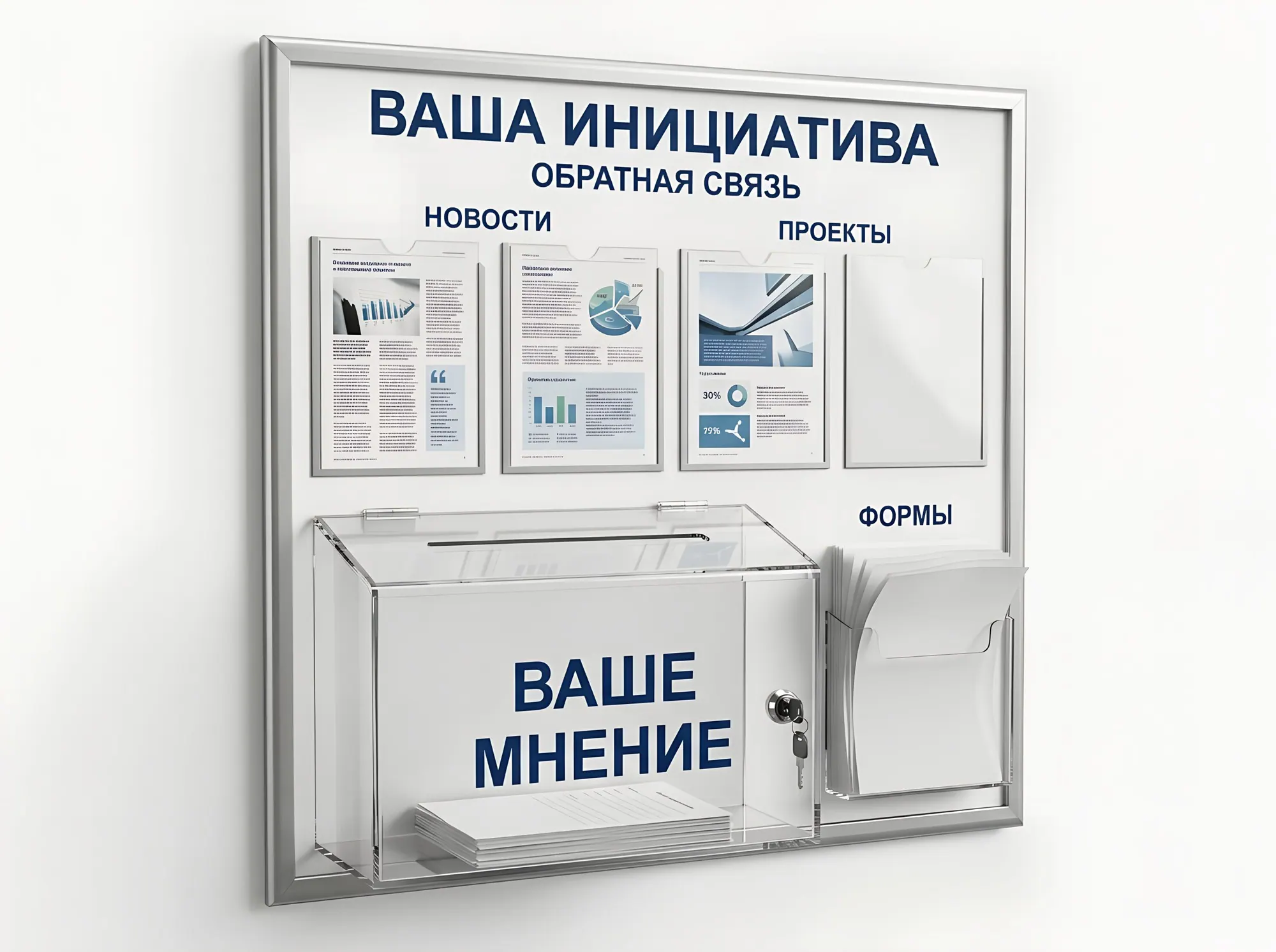 Стенд с ящиком для предложений и обращений, С-057