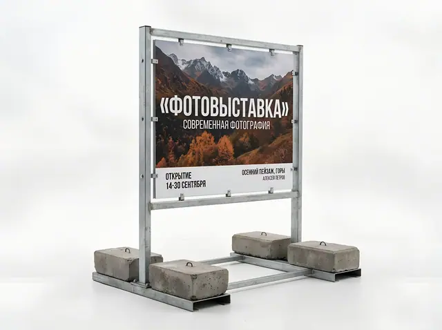 Уличные двусторонние на пригрузах