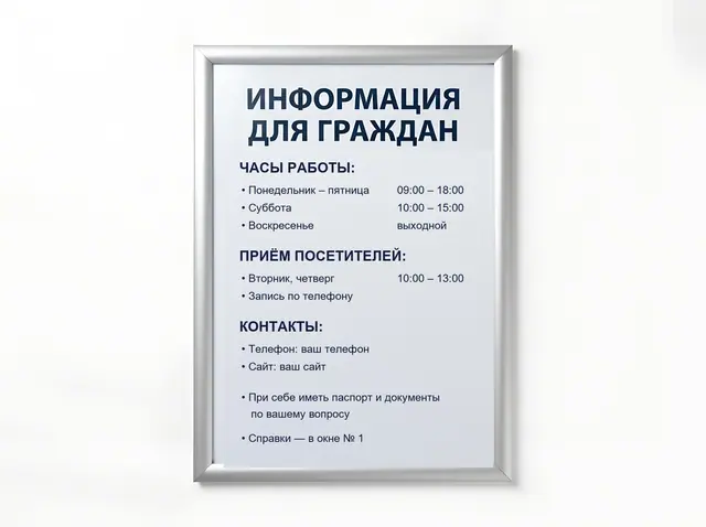 С-003 · Стенд в алюминиевом клик-профиле