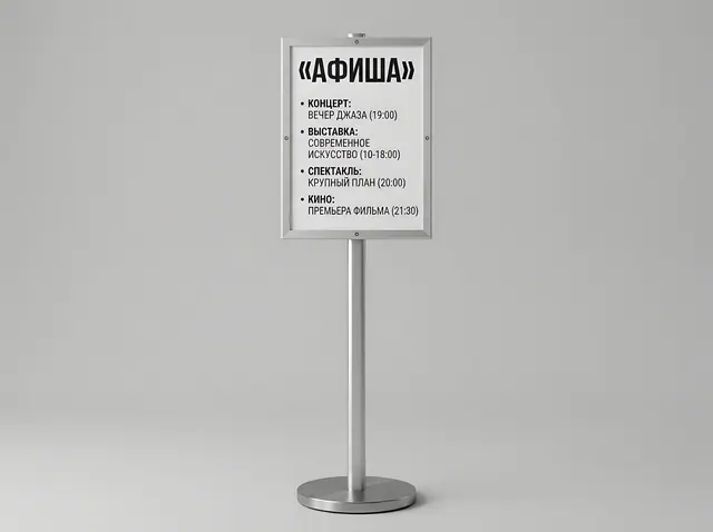 С-165 · Постерная стойка А0
