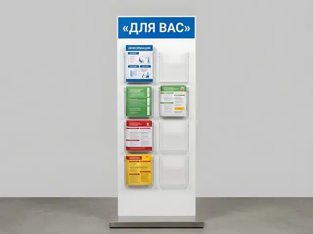 С-160 · Стойка с инфополем и буклетницей