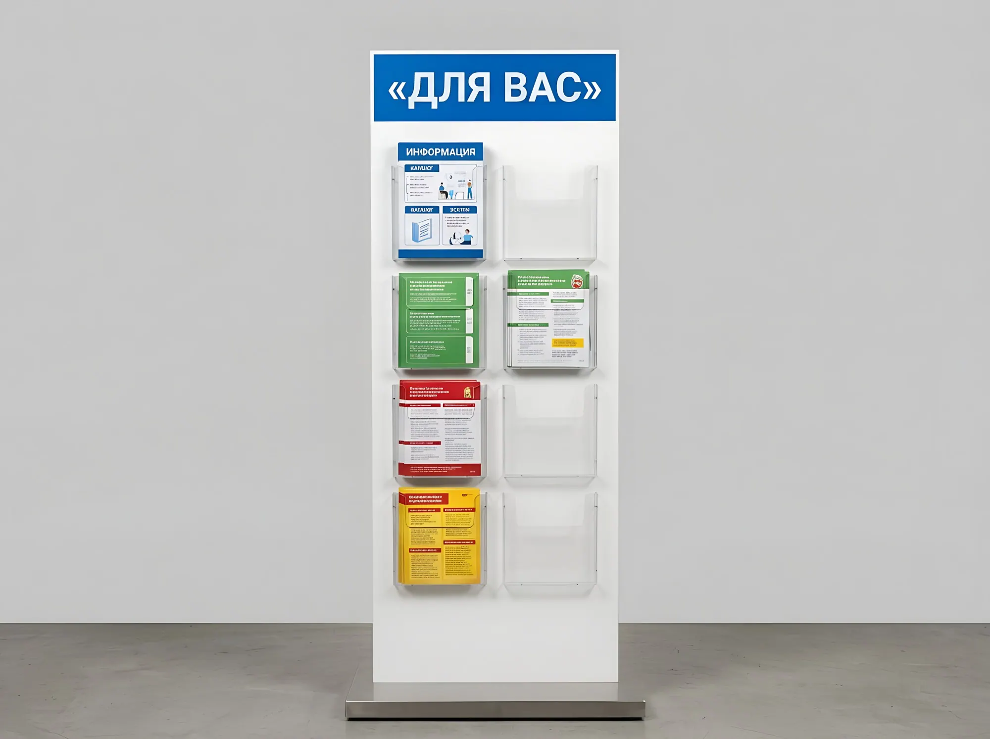 Стенд «Стойка с инфополем и буклетницей», С-160