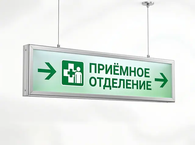 Н-005 · Световой указатель (подвесной, консольный, настенный)