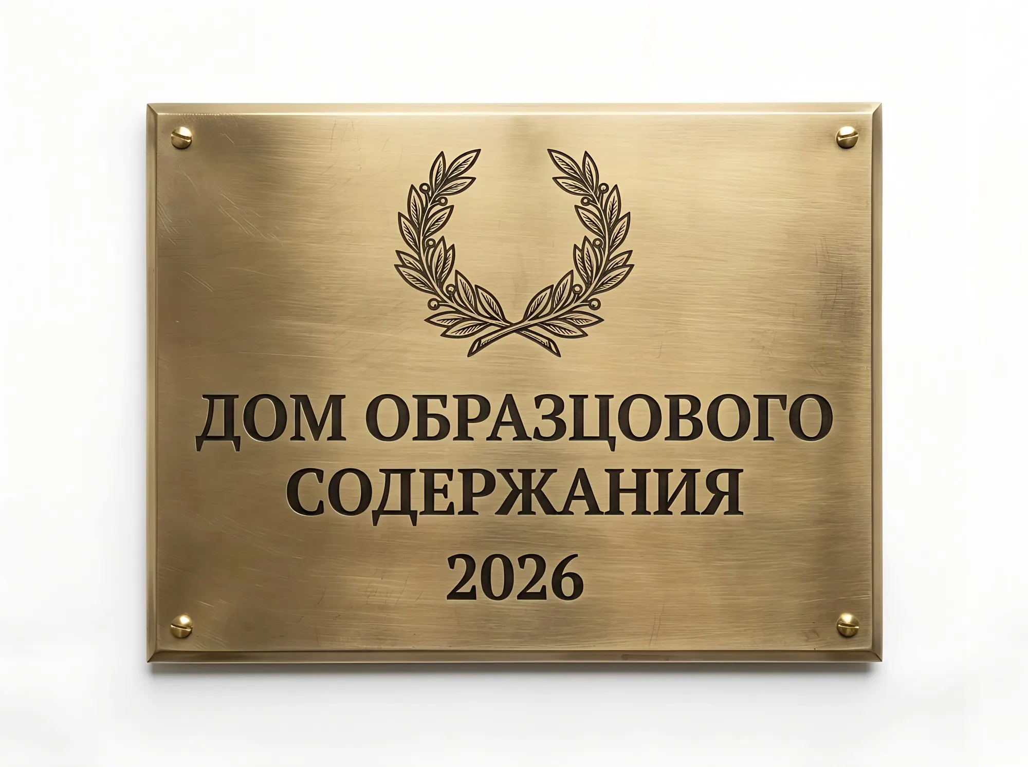 Табличка «Дом образцового содержания», А-017