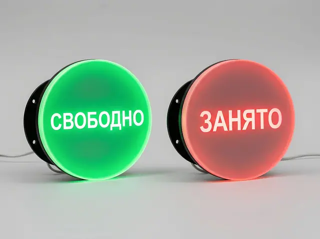 Т-032 · Табличка-индикатор занятости с подсветкой