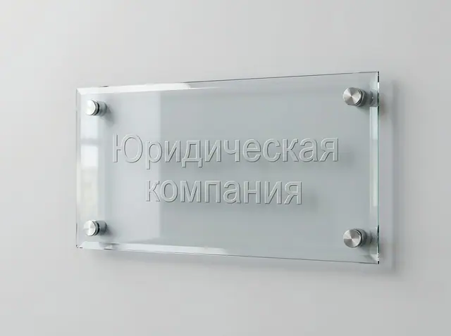 Т-039 · Табличка из закалённого стекла