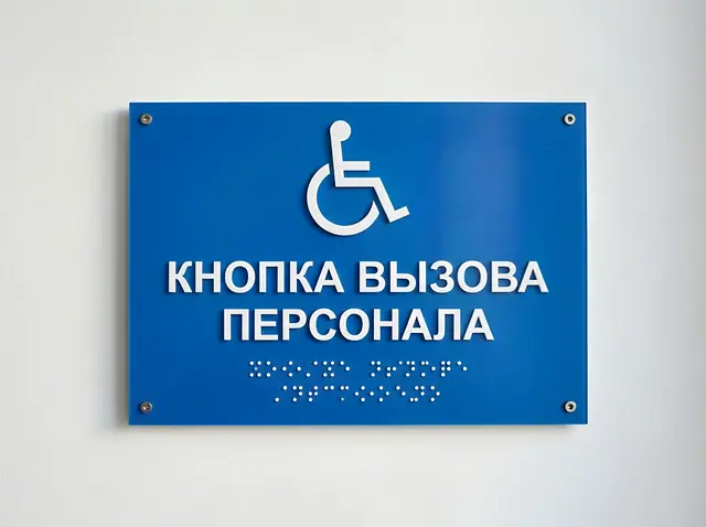 К-009 · Табличка «Кнопка вызова помощи»