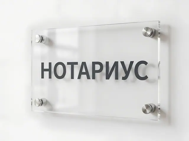 Т-005 · Табличка на дистанционных держателях