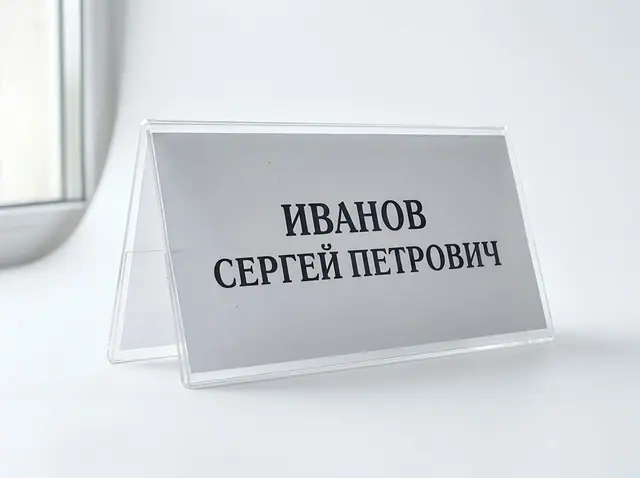 Т-018 · Настольная табличка и «шалаш»