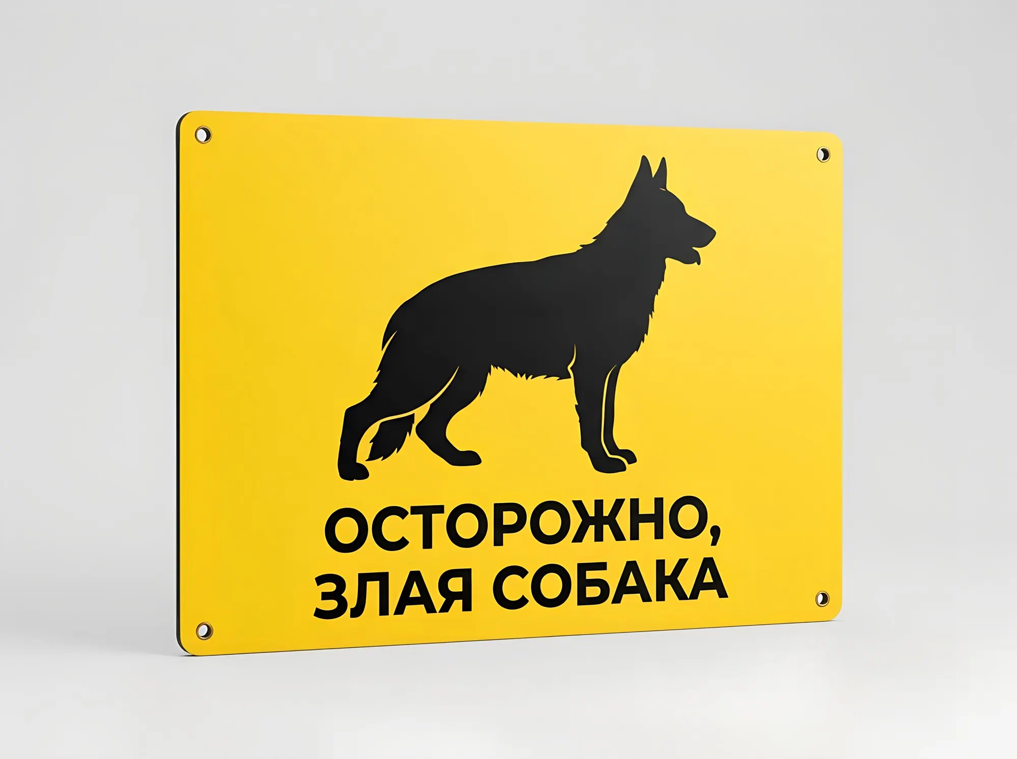 Табличка «Осторожно, злая собака», Т-050