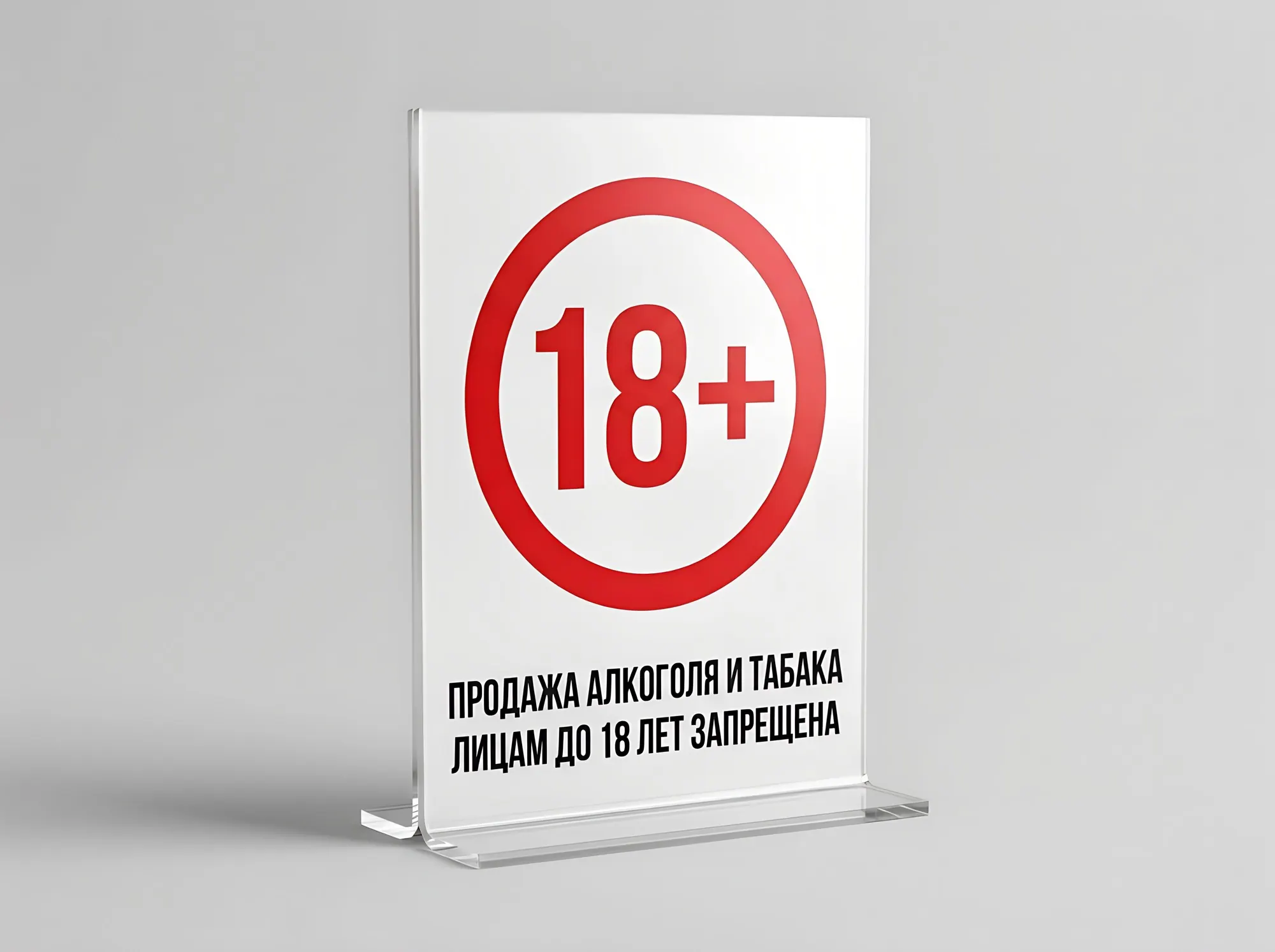 Табличка «Продажа алкоголя и табака лицам до 18 лет запрещена», Т-104