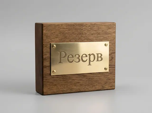 Т-046 · Табличка «Резерв / Забронировано»