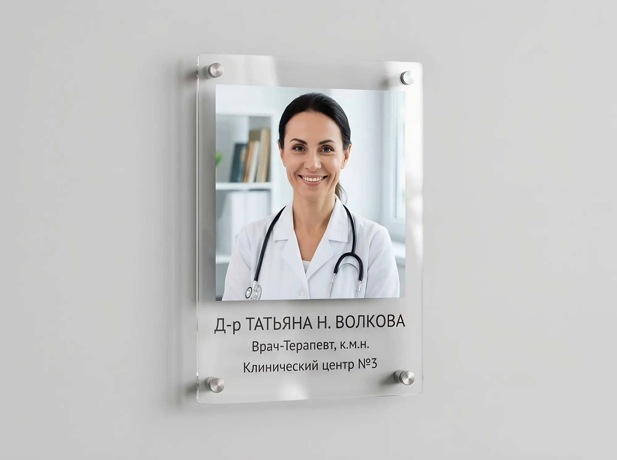 Табличка с фотографией сотрудника, Т-064