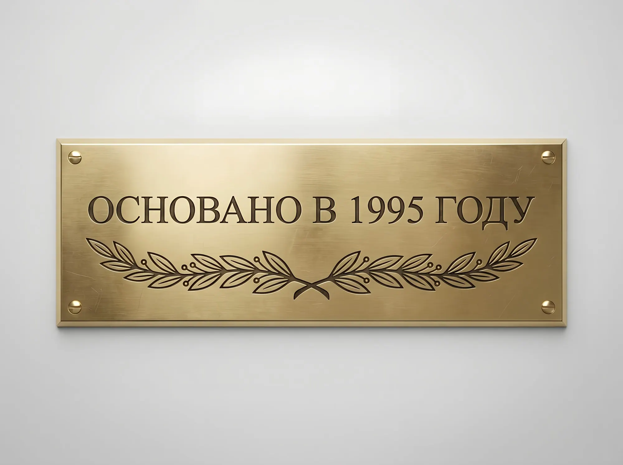 Табличка с годом основания компании, Т-118