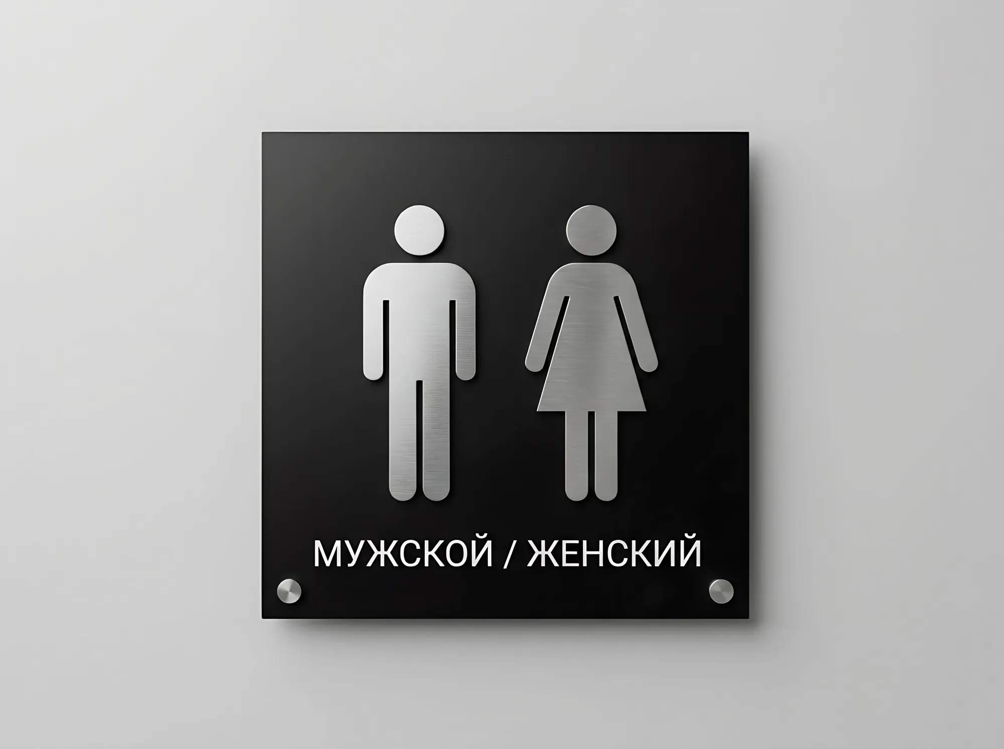 Табличка санузла с объёмной пиктограммой, Т-060