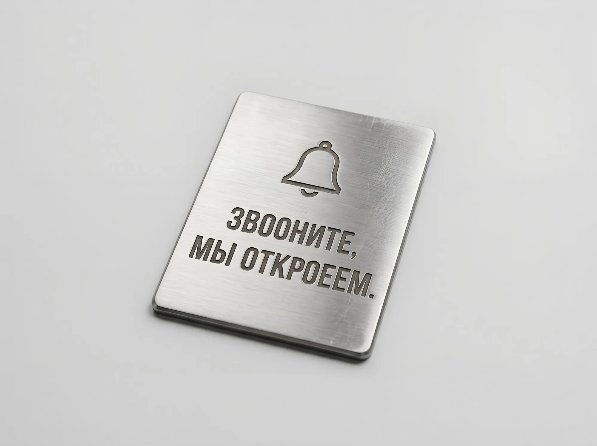 Табличка у звонка и домофона, Т-115
