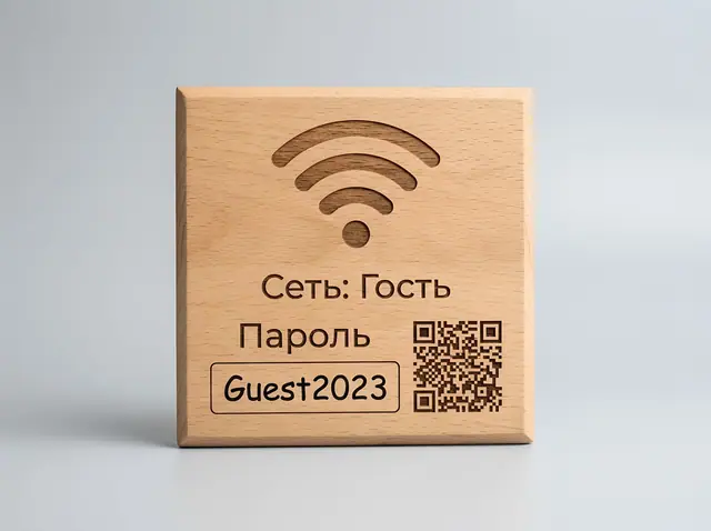 Т-043 · Табличка Wi-Fi с паролем