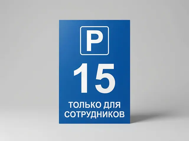 Т-054 · Табличка закреплённого парковочного места