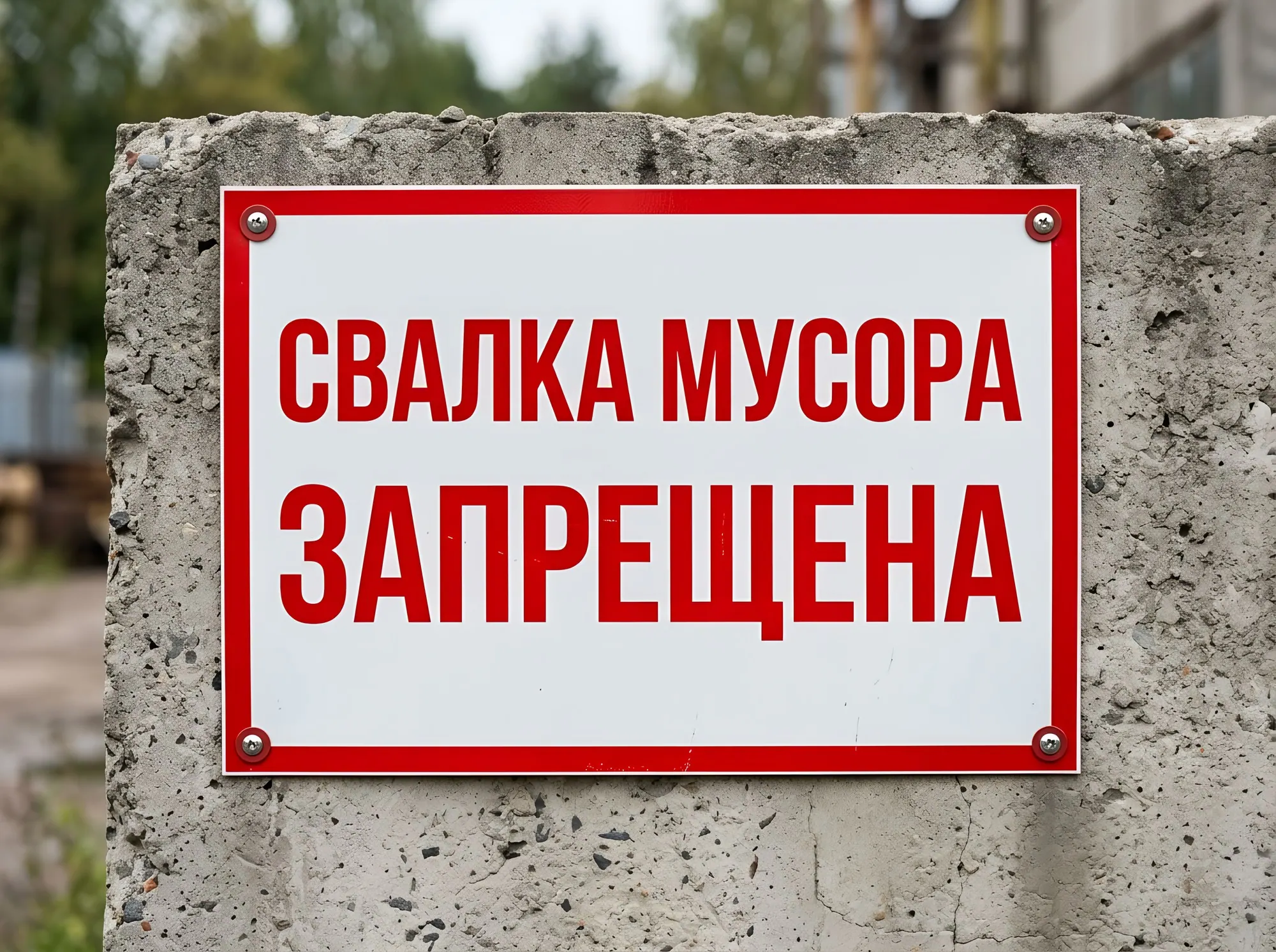 Табличка «Складирование отходов запрещено», Б-014