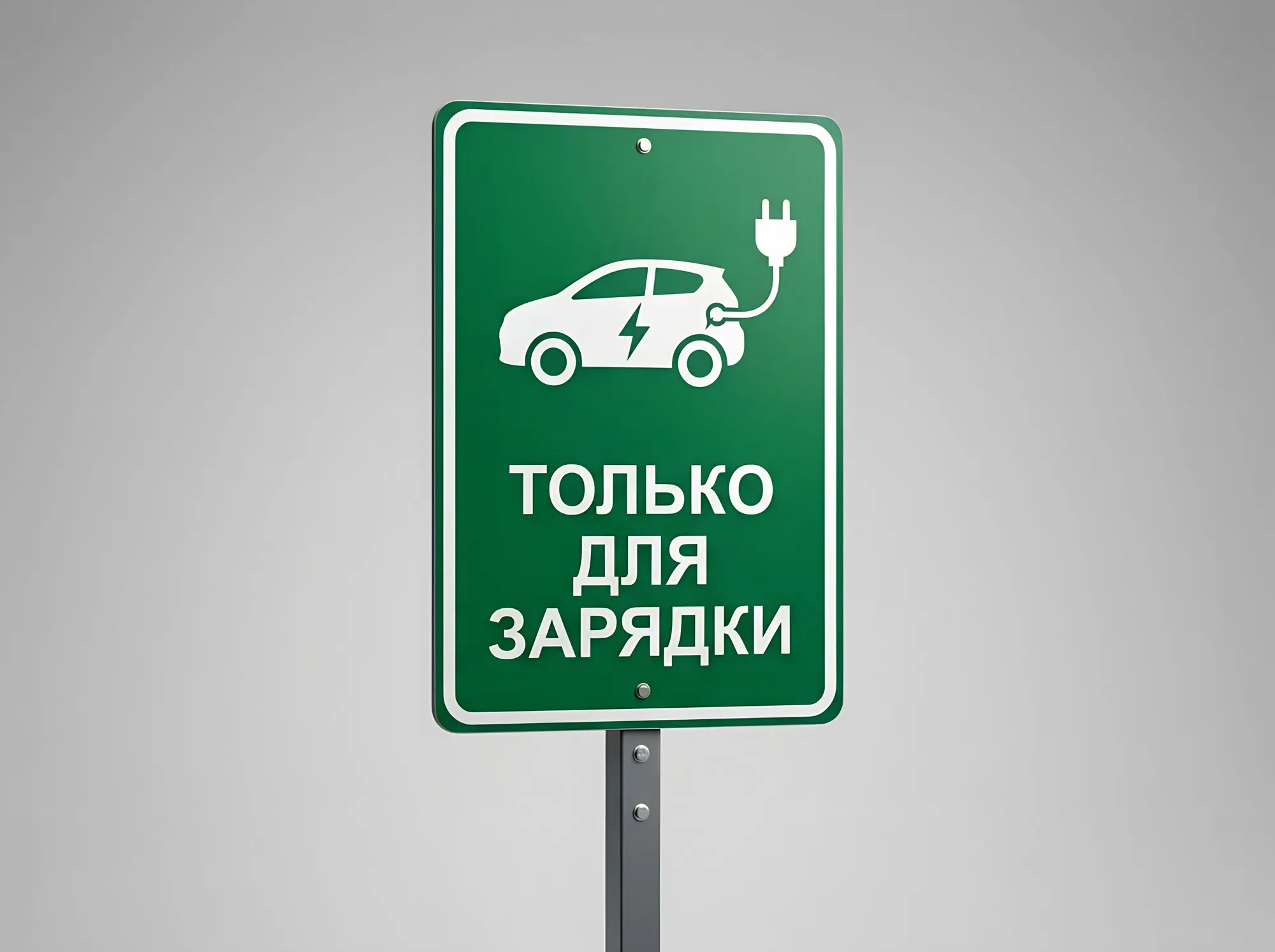 Табличка зарядной станции для электромобилей, Т-087