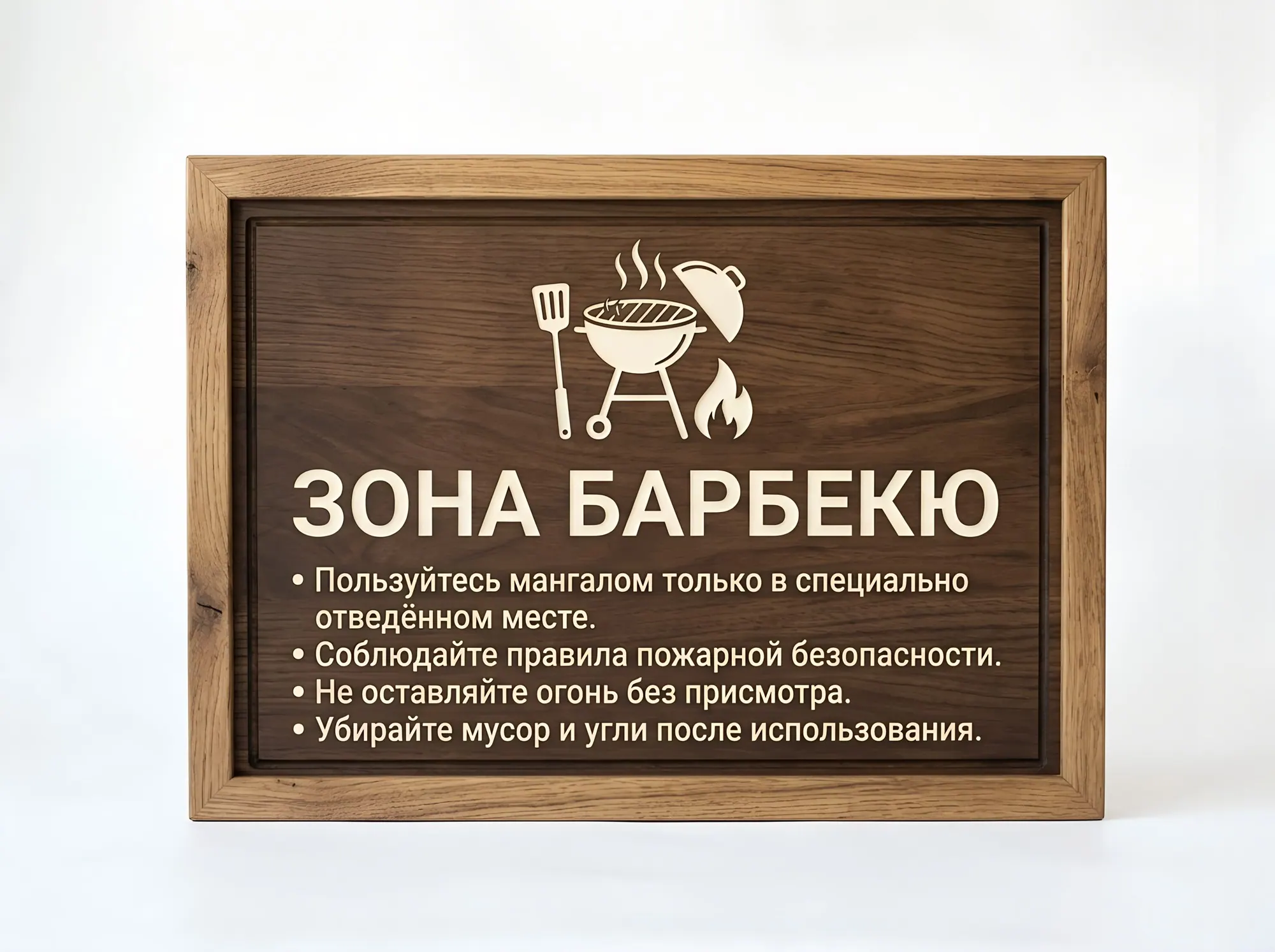 Таблички для зон барбекю и мест отдыха, Б-020