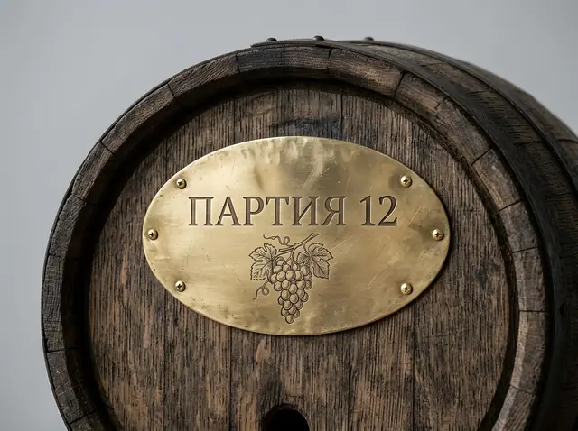 Т-103 · Таблички на бочки и чаны: винодельни, пивоварни, сыроварни