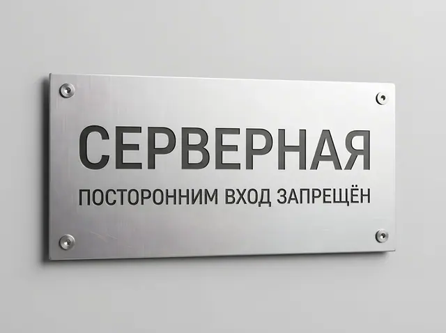 Т-089 · Таблички технических помещений: ИТП, венткамера, серверная