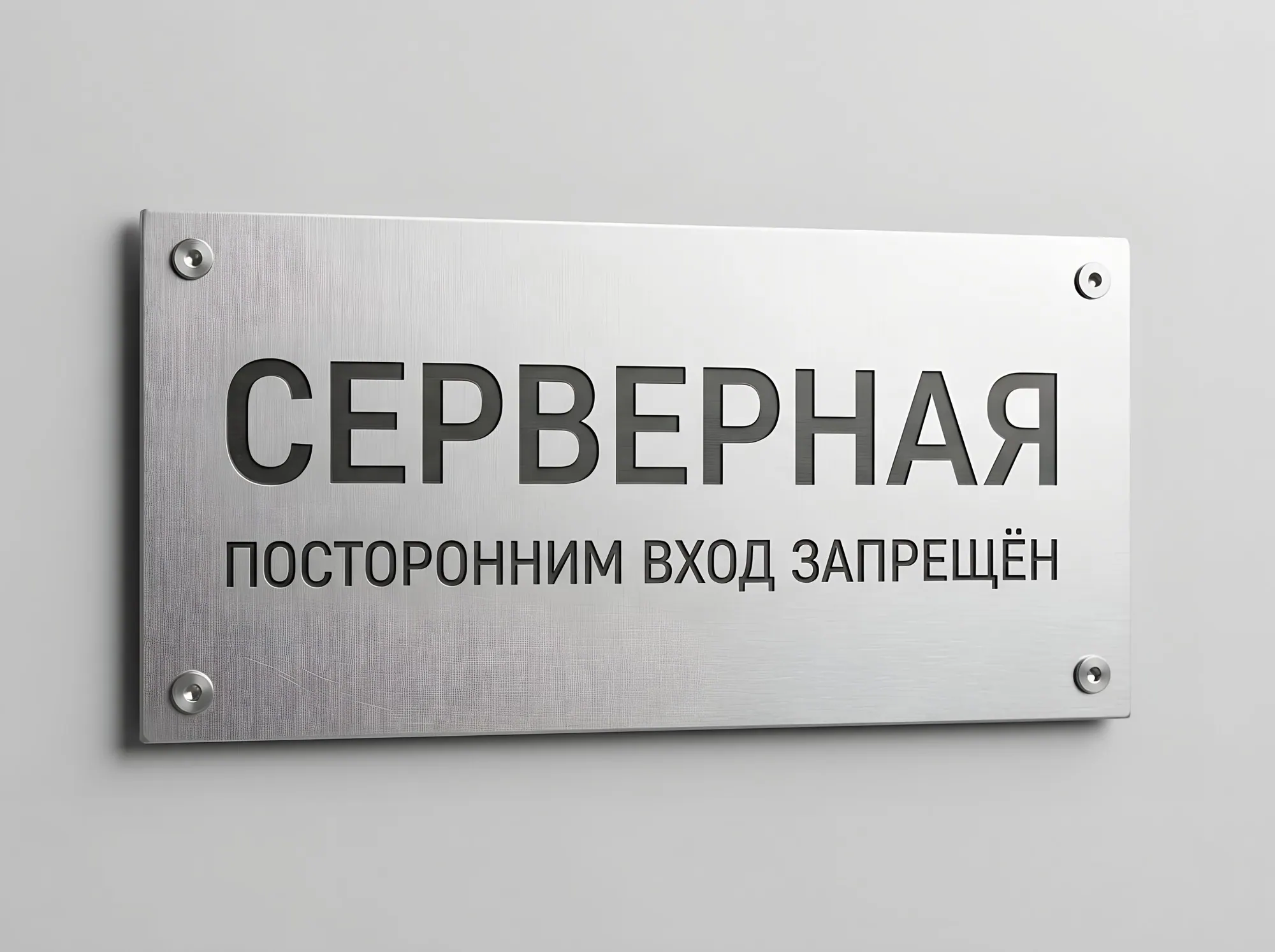 Таблички технических помещений: ИТП, венткамера, серверная, Т-089