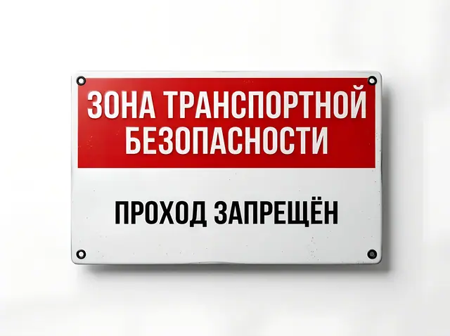 Т-024 · Таблички транспортной безопасности, «Пункт пропуска» и категорий помещений
