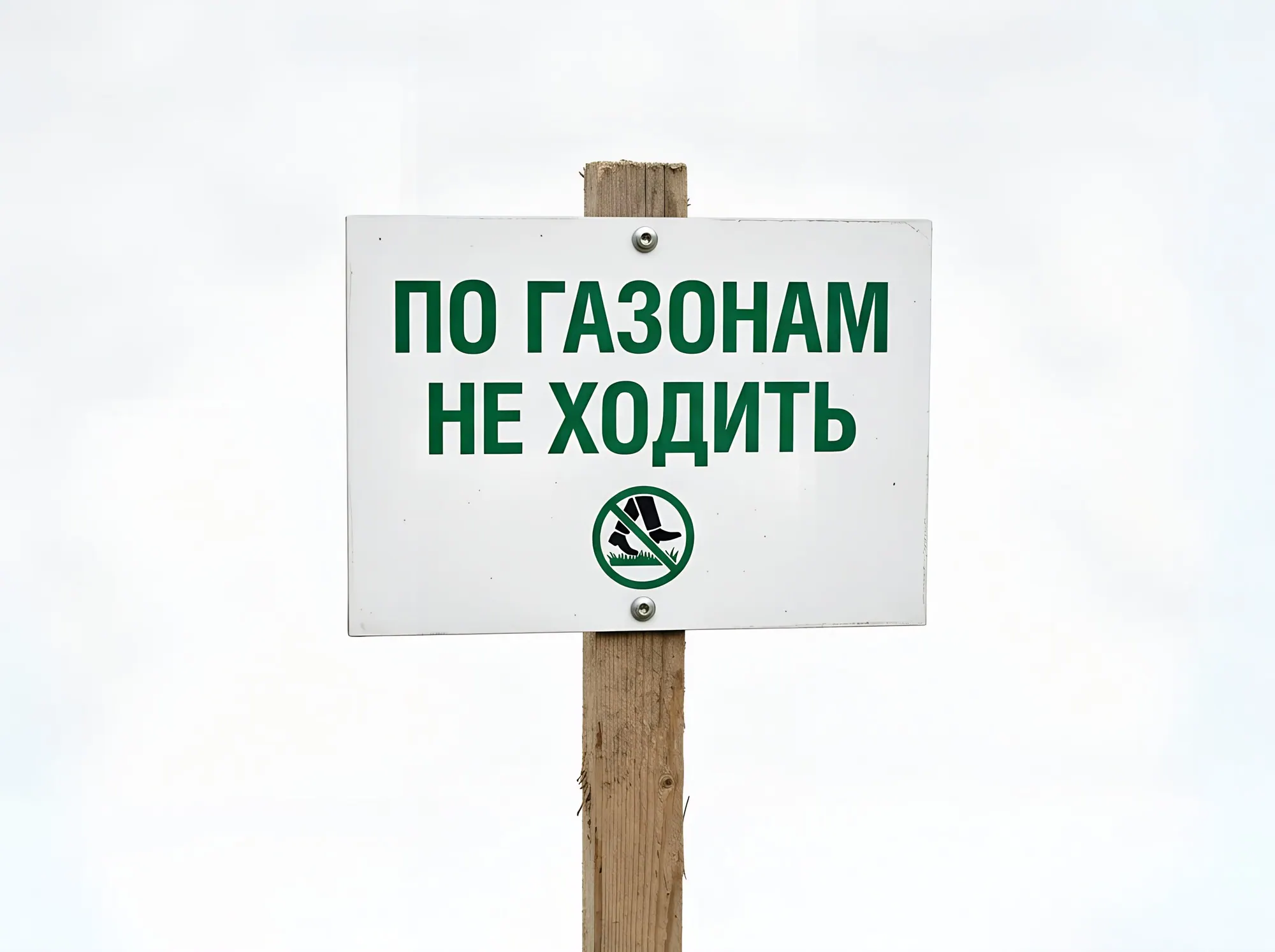 Запрещающие таблички для дворов и газонов, Б-013