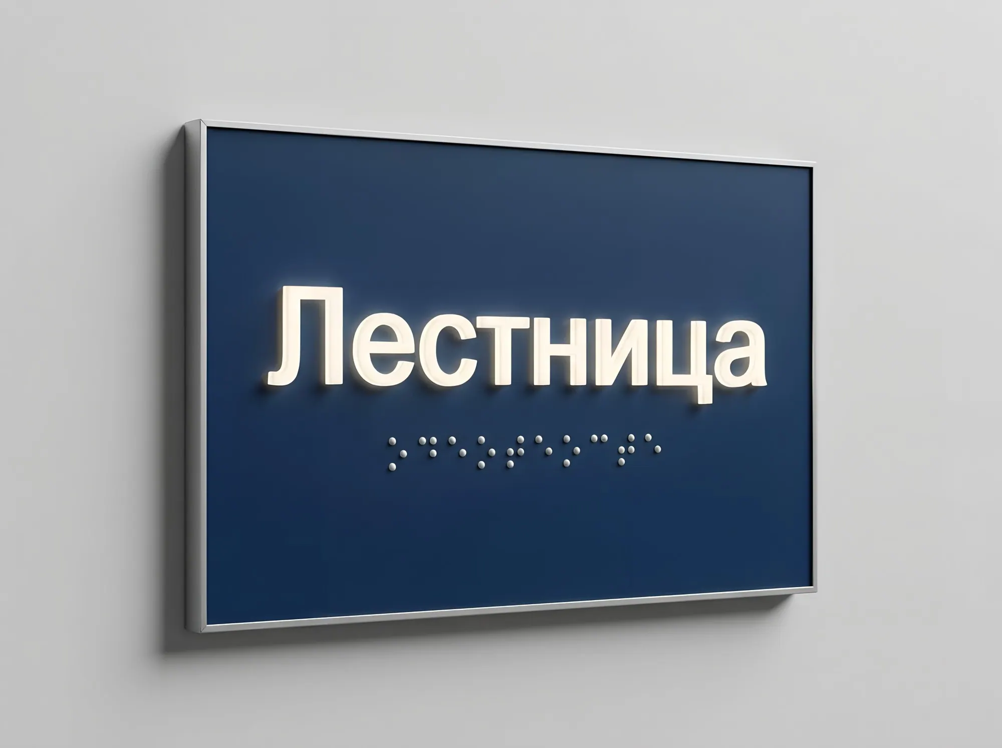 Тактильная табличка с подсветкой для слабовидящих, К-038
