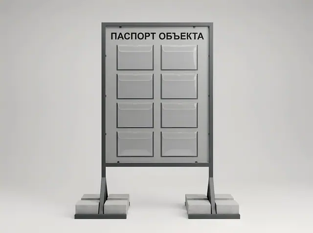 С-171 · Уличный стенд с карманами на пригрузах