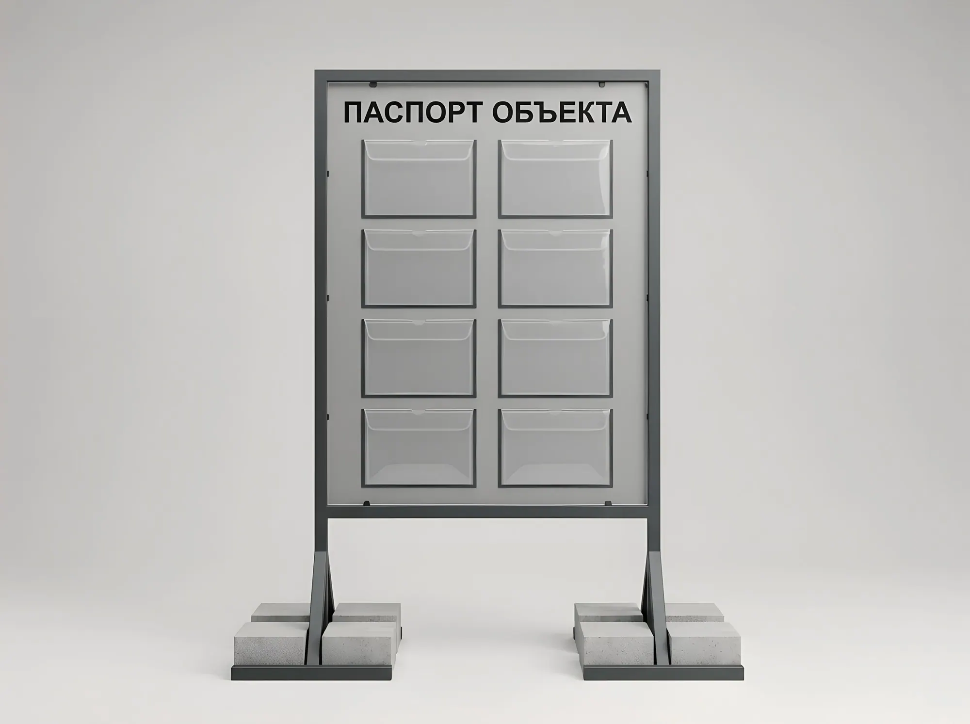 Стенд «Уличный стенд с карманами на пригрузах», С-171