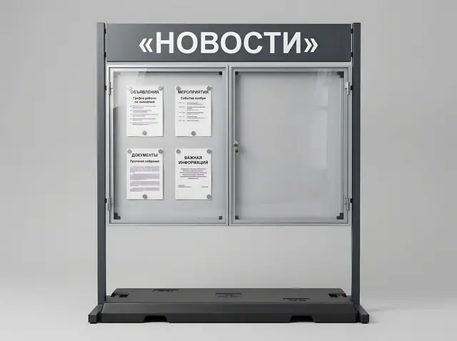 С-172 · Уличный магнитный стенд на пригрузах