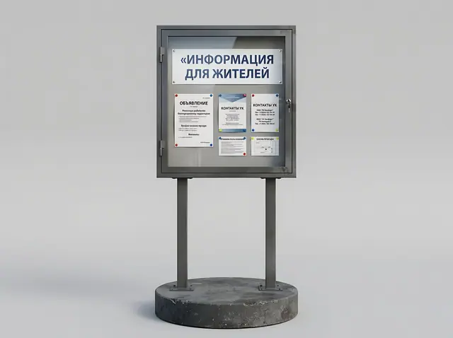 С-168 · Двусторонняя витрина с замком на пригрузах