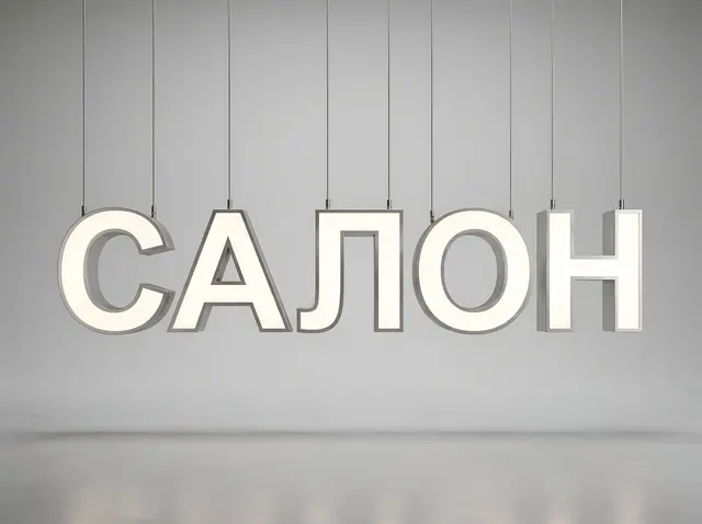 В-013 · Витринная вывеска из объёмных элементов
