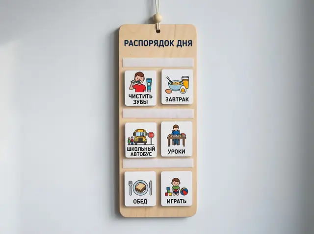 К-033 · Визуальное расписание и карточки-пиктограммы