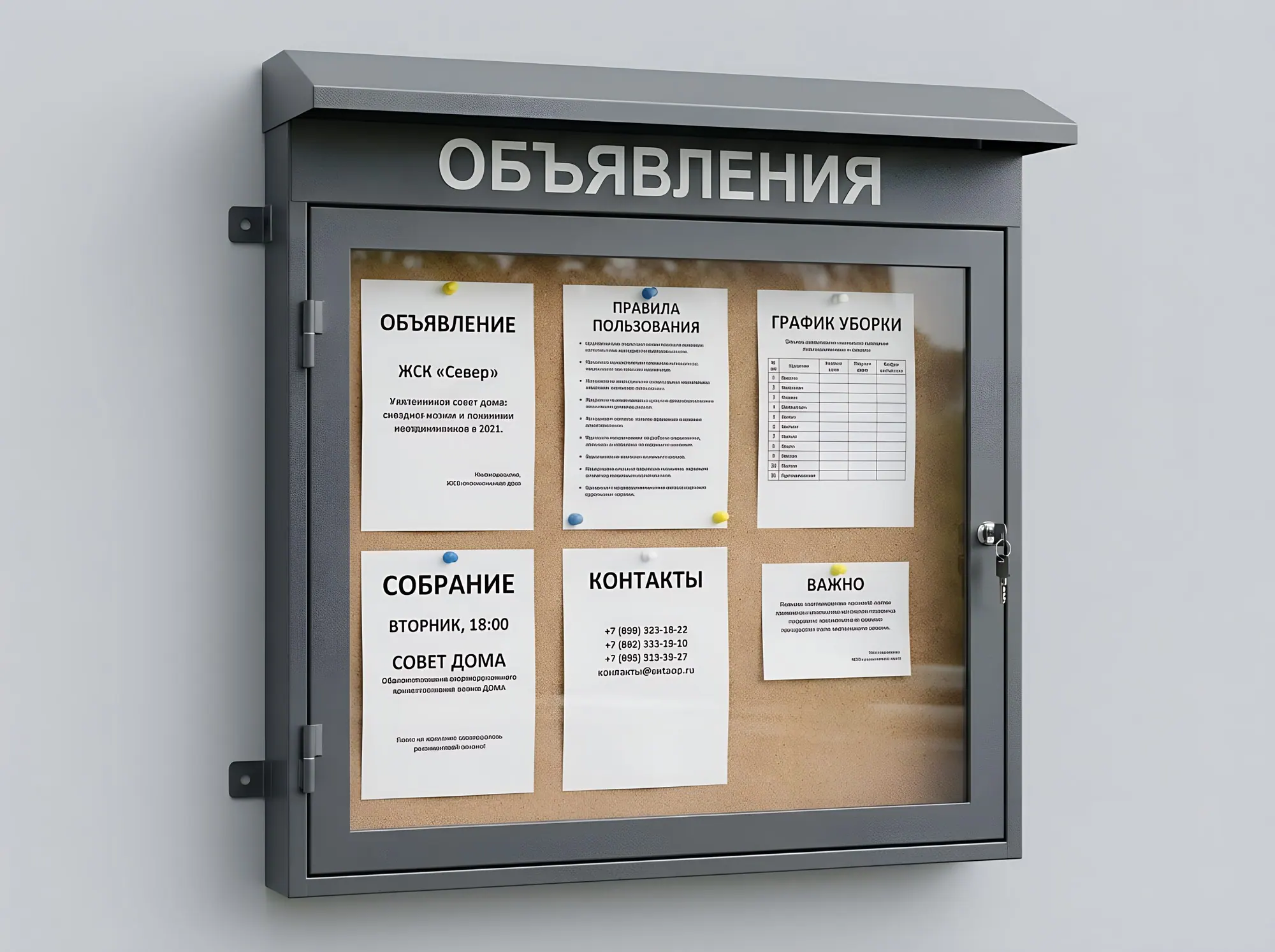 Витрина с козырьком у подъезда, С-176