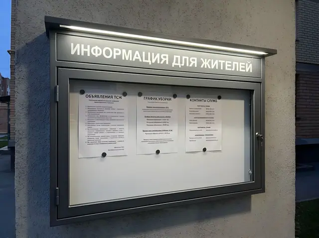 С-181 · Витрина ЖКХ с подсветкой