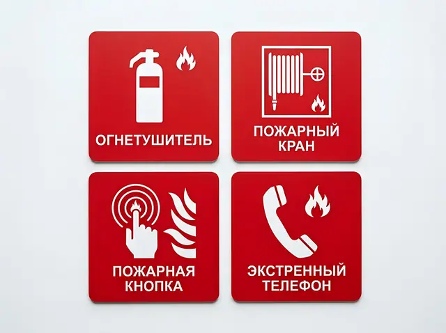 Э-008 · Знаки пожарной безопасности (группа F)