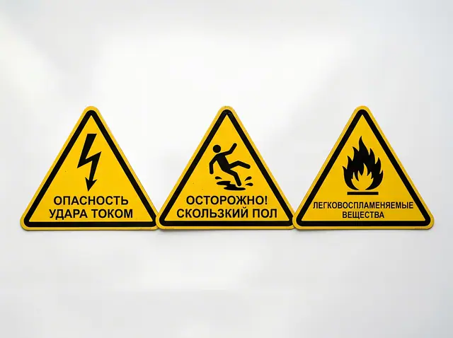 Э-010 · Предупреждающие знаки (группа W)